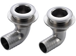 Scarico a mare a gomito 1" 1/2 x 38 mm