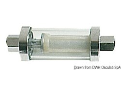 Filtro benzina da montare in linea sulla tubazione