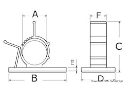 Fascetta reggicavo adesiva Ø 16/20,1 mm
