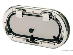 Oblò Bomar inox ovale 400 x 200 mm