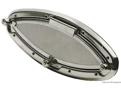Oblò Bomar inox ellittico 457 x 197 mm