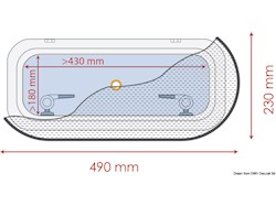 Zanzariera 490 x 230 mm