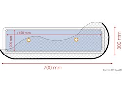 Zanzariera 700 x 300 mm