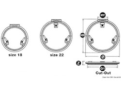 Passo uomo Lewmar Low Profile tondo 22