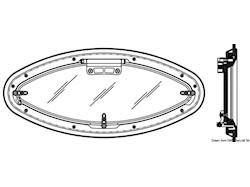 Oblò ellittico Bomar Flagship 209 x 468 mm