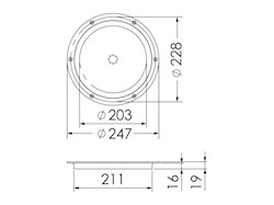 Botola ispezione AISI 316 passaggio 203 mm