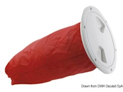 Botola stagna d'ispezione in ABS bianco/trasparente