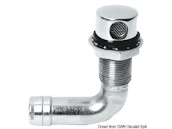 Sfiato inox 90° 19 mm