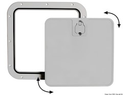 Portello estraibile grigio 375 x 375 mm