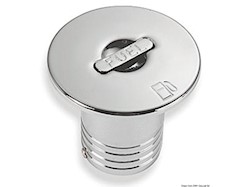 Tappo ottone cromato a filo Fuel 38 mm