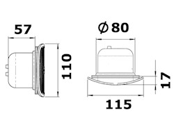 Tromba incasso verticale Sound