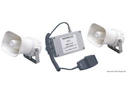 Tromba con fischio 112 dB 12 V a 2 altoparlanti