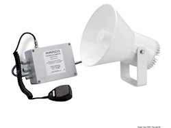 Tromba MARCO elettronica con amplificatore per imbarcazioni dai 12 ai 20 metri