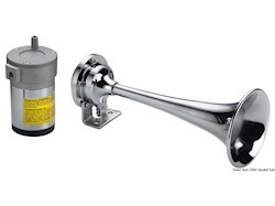 Tromba con compressore in ottone cromato per barche fino a 20 m