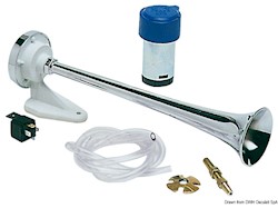 Tromba in ABS cromato con compressore
