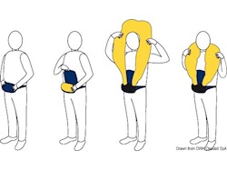 Salvagente autogonfiabile da cintura 150 N (EN ISO 12402-3)