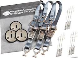 Kit composto da 3 padaye tipo Low profile + 3 cinghie grigie 25 mm