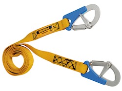 Cordone ombelicale 2 m con 2 moschettoni  ad apertura rapida