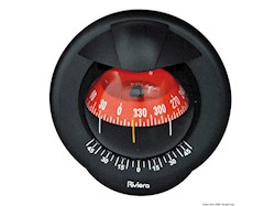 Bussola Riviera Pegasus 4" nera/rossa