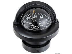 Bussola Riviera 4" con coperchio nera/nera rosa piana