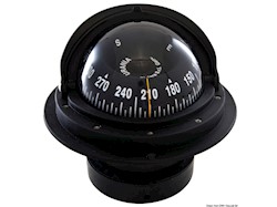 Bussola Riviera 4" con coperchio nera/nera rosa piana