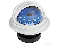 Bussola Riviera 4" con coperchio bianca/blu rosa frontale