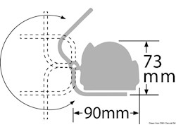 Bussola Ritchie Trek 2"1/4 staffa nera/nera