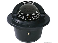 Bussola Ritchie Explorer 2"3/4 incasso nera/nera