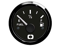 Indicatore carburante 10/180 ohm nero/lucida