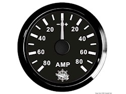 Amperometro con shunt 80 A nero/nera