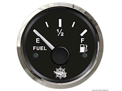 Indicatore carburante 10/180 ohm nero/lucida
