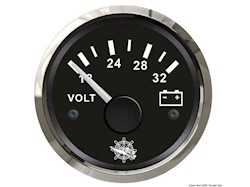Voltmetro 18/32 V nero/lucida