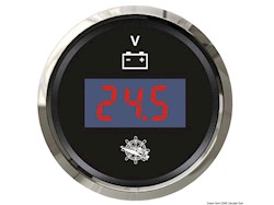 Voltmetro digitale 8/32 V nero/lucida