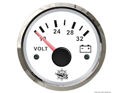 Voltmetro 18/32 V bianco/lucida