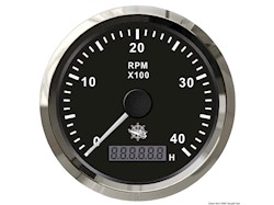 Contagiri 0-4000 RPM nero/lucida