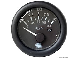 Pressione olio 0-10 bar 12 V nero