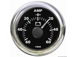 Amperometro -60 A +60 A nero