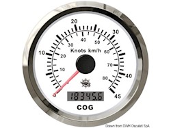 Log con bussola GPS bianco/lucida