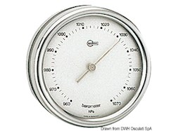 Barometro Barigo Orion quadrante argento