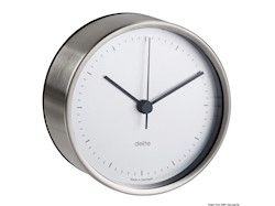 Orologio Clausen inox satinato/bianco