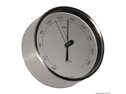 Barometro Clausen inox satinato/bianco