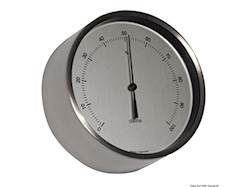 Igrometro Clausen inox satinato/bianco