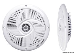 Coppia di casse stereo ultra piatte doppio cono bianche 4"