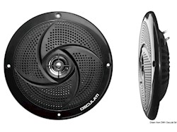 Coppia di casse stereo ultra piatte doppio cono nere 4"