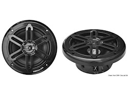 Coppia di casse stereo doppio cono nere 6,5" - 2X120W