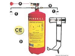 Impianto di estinzione omologato RINA automatico