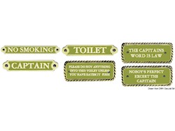 Targhetta bronzo CAPITAIN