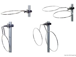 Porta parabordo in acciaio inox abbattibile