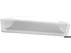 Protezione per pontile dritta in PVC bianca