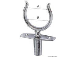 Scalmo in ottone cromato con boccola cieca